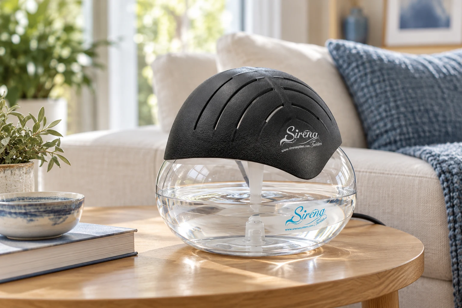 Sirena Twister black styled in a bright home