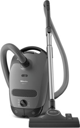 Miele Classic C1 bagged canister vacuum, a representative example