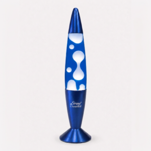 Sirena CosmoMelt motion lamp in blue with white wax