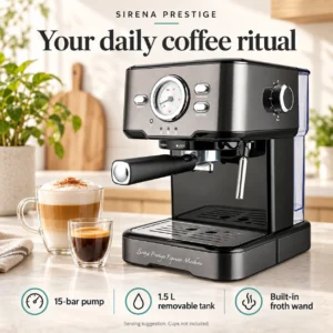 Sirena Prestige Espresso: Your daily coffee ritual